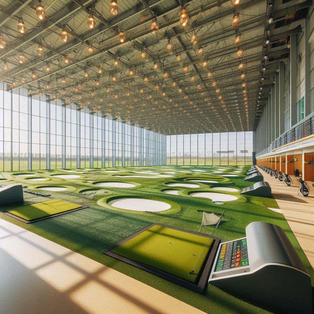 실내골프연습장 배경