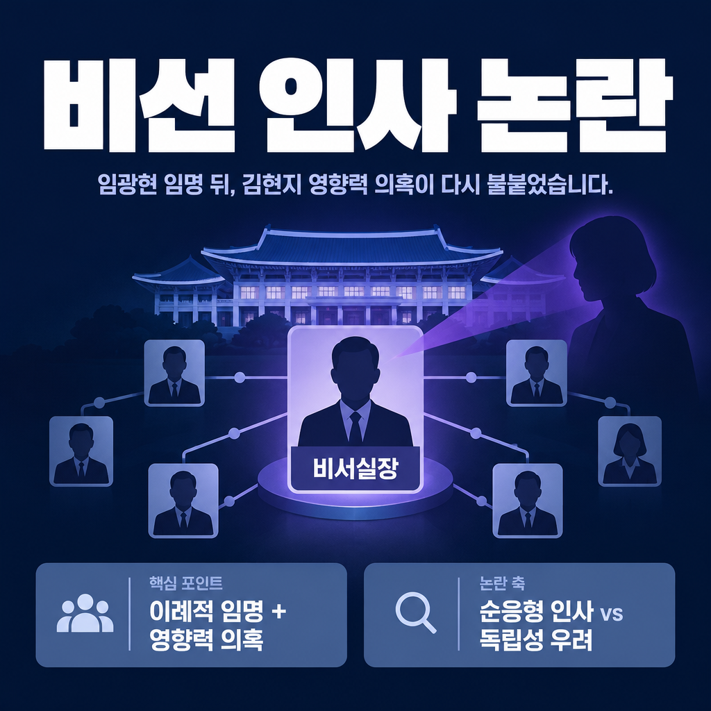 비선 인사 논란