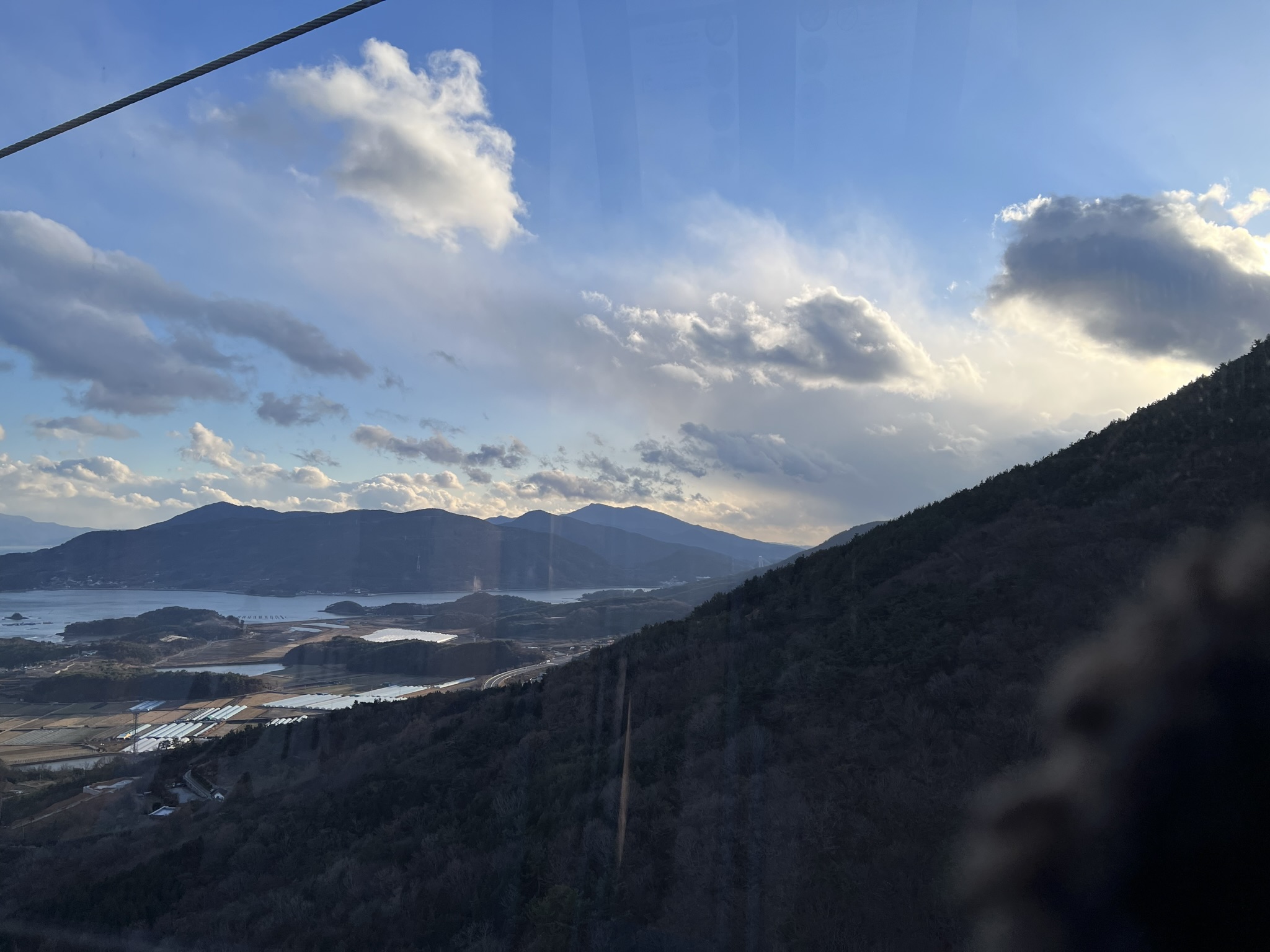 하동케이블카-남해바다