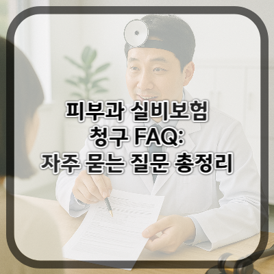 피부과 실비보험 청구 FAQ: 자주 묻는 질문 총정리