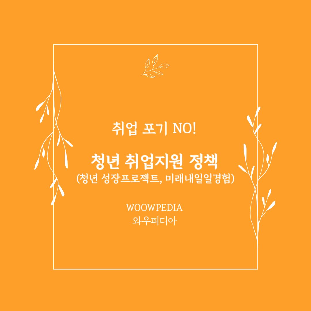 청년 취업지원 정책(청년 성장프로젝트, 미래내일일경험)