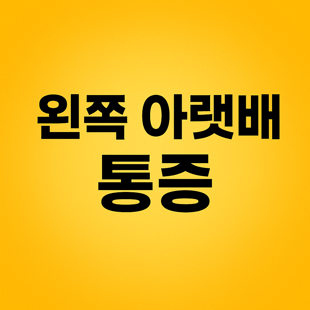 아랫배통증 이미지