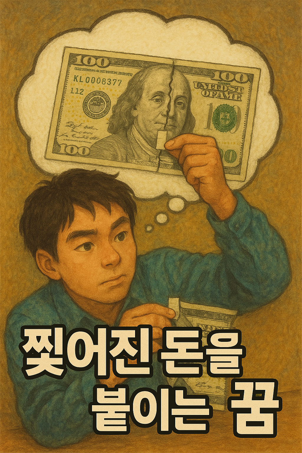 찢어진 돈을 붙이는 꿈