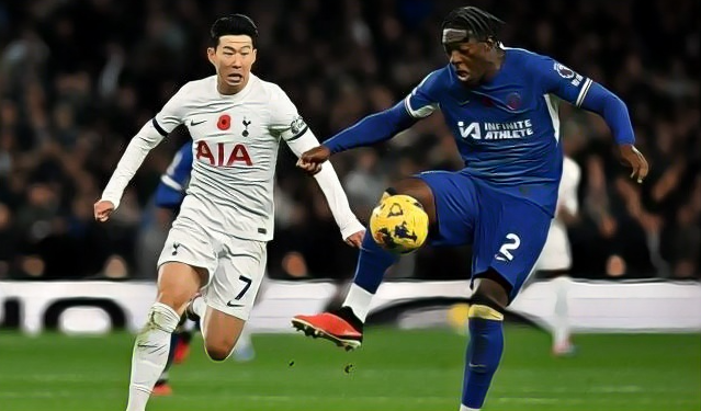 첼시를 압박하는 손흥민