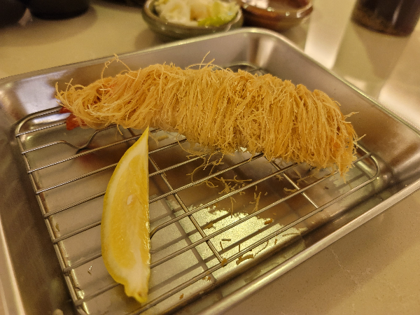 오제제 광화문점 카다이프 새우 튀김