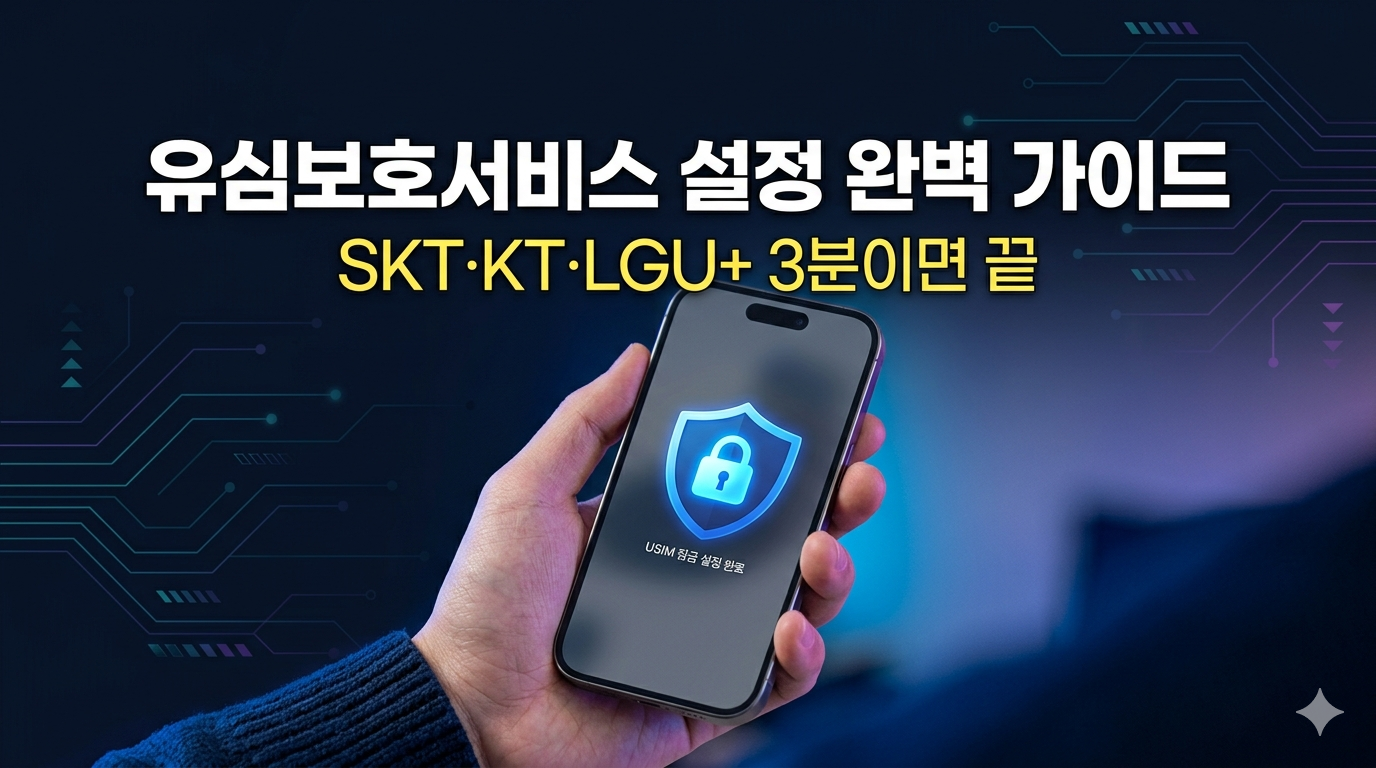 아이폰 유심보호서비스 설정 완벽 가이드 SKT KT LGU+ 대표이미지