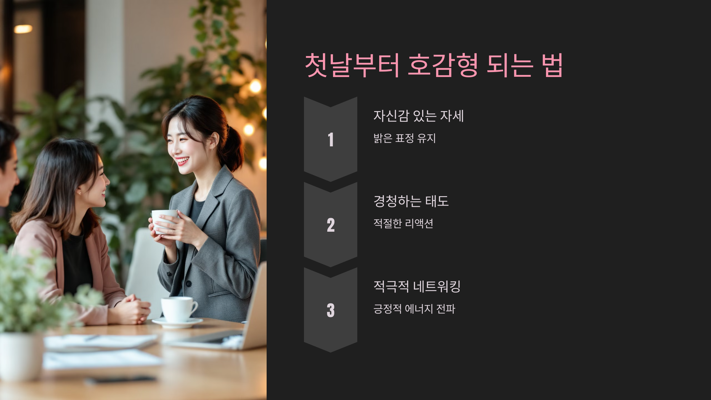 첫날부터 호감형 되는 법