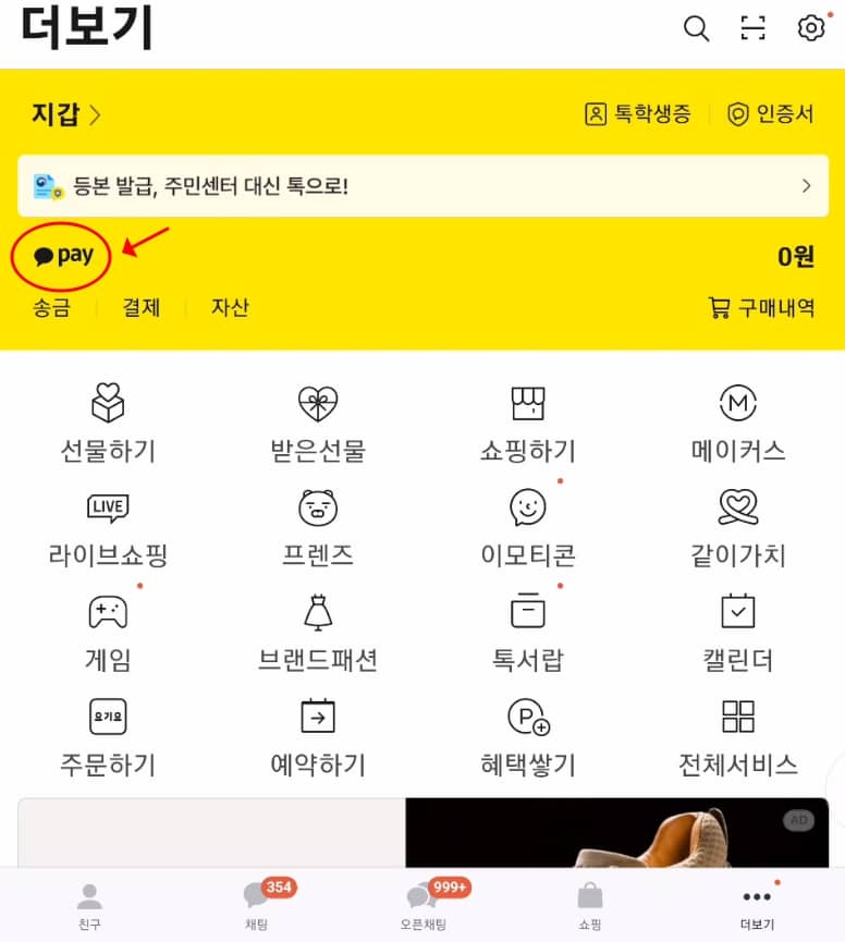 카카오톡 페이