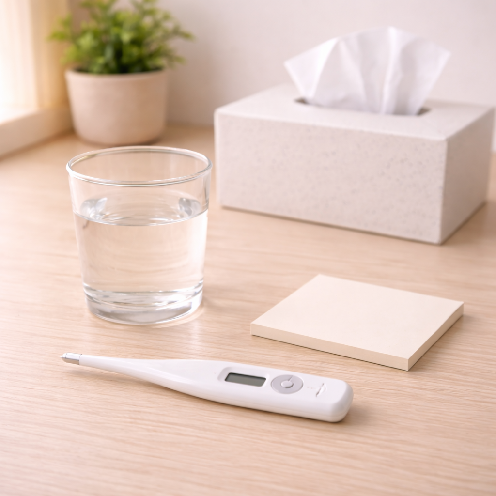 어지럼이 심하거나 다른 증상이 동반될 때 진료가 필요함을 상징하는 이미지