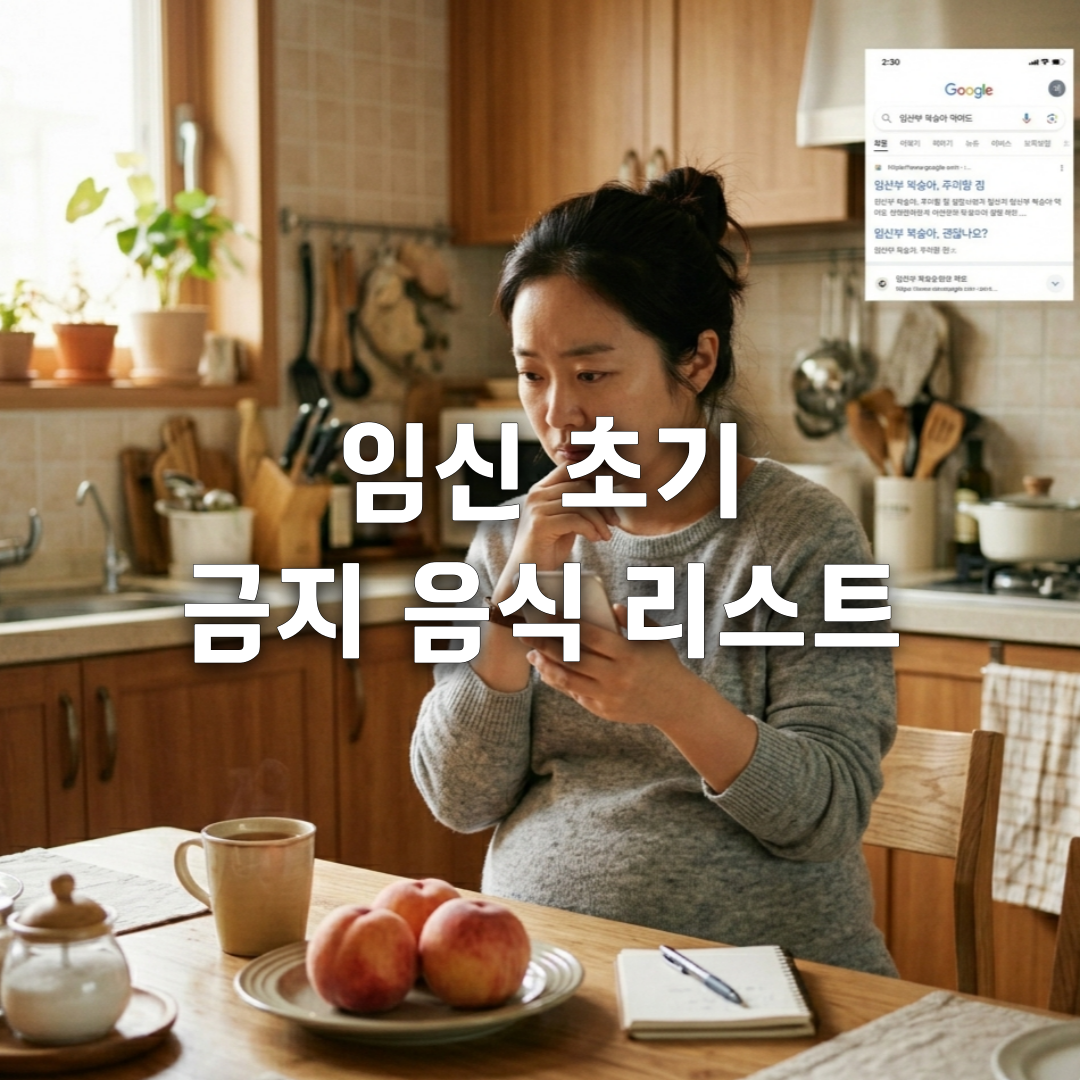 임산부라면 꼭 알아야 할 임신 초기 금지 음식 리스트⚠ (2026 기준)
