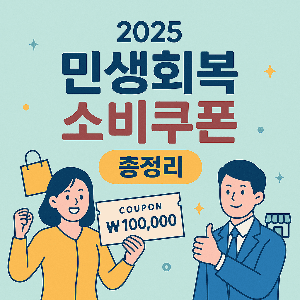 민생회복 소비쿠폰 신청 꿀팁 – 놓치면 손해! 올해 꼭 챙기세요
