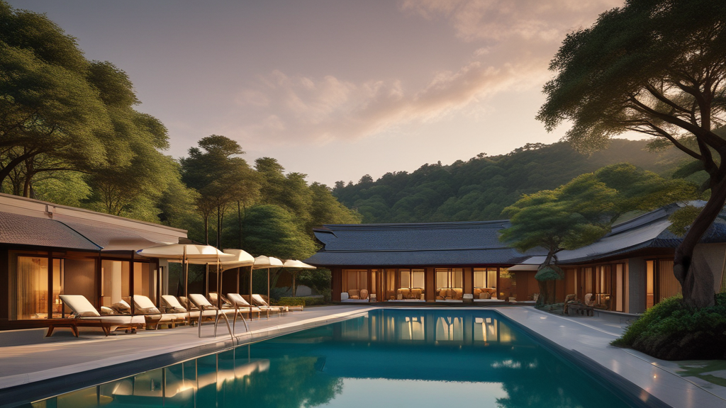 화담숲내의 리조트 모습