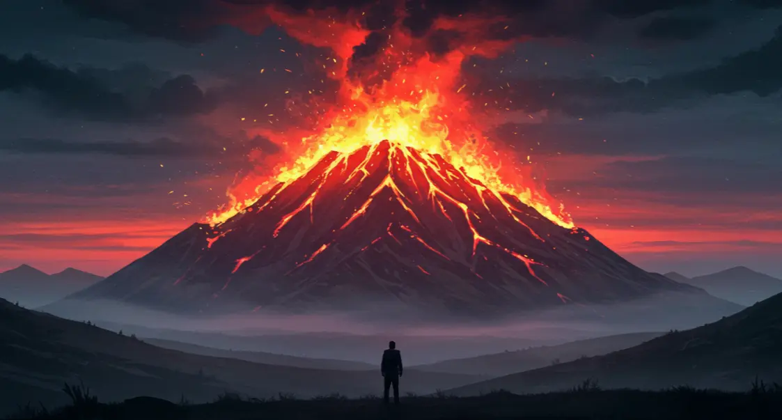 불타는 산을 보는 꿈