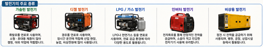 발전기의 원리와 종류