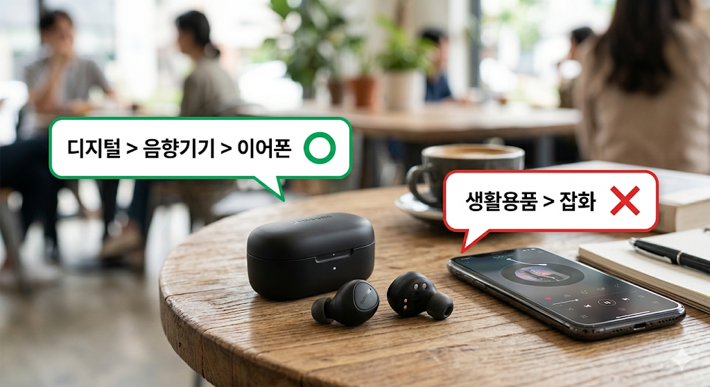 스마트스토어 상위 노출에 영향을 주는 카테고리 설정과 상품 속성 입력 예시