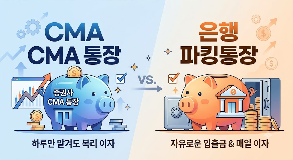 증권사 CMA 통장과 파킹통장 금리 비교 및 혜택 총정리