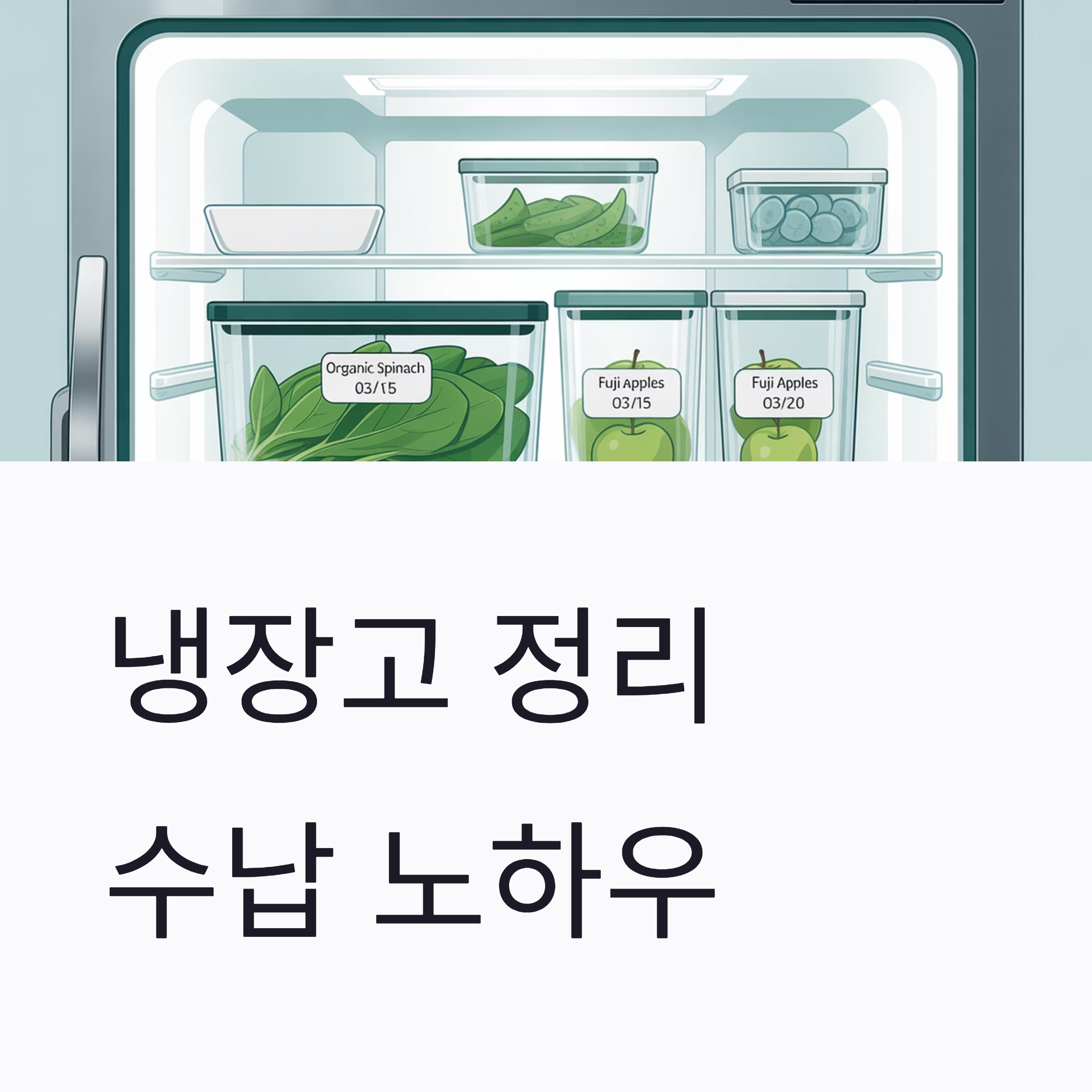 냉장고 정리 수납 노하우 대표이미지