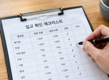 매장 상품 입고 확인 방법, 주문한 물품의 수량과 상태를 점검하는 기준