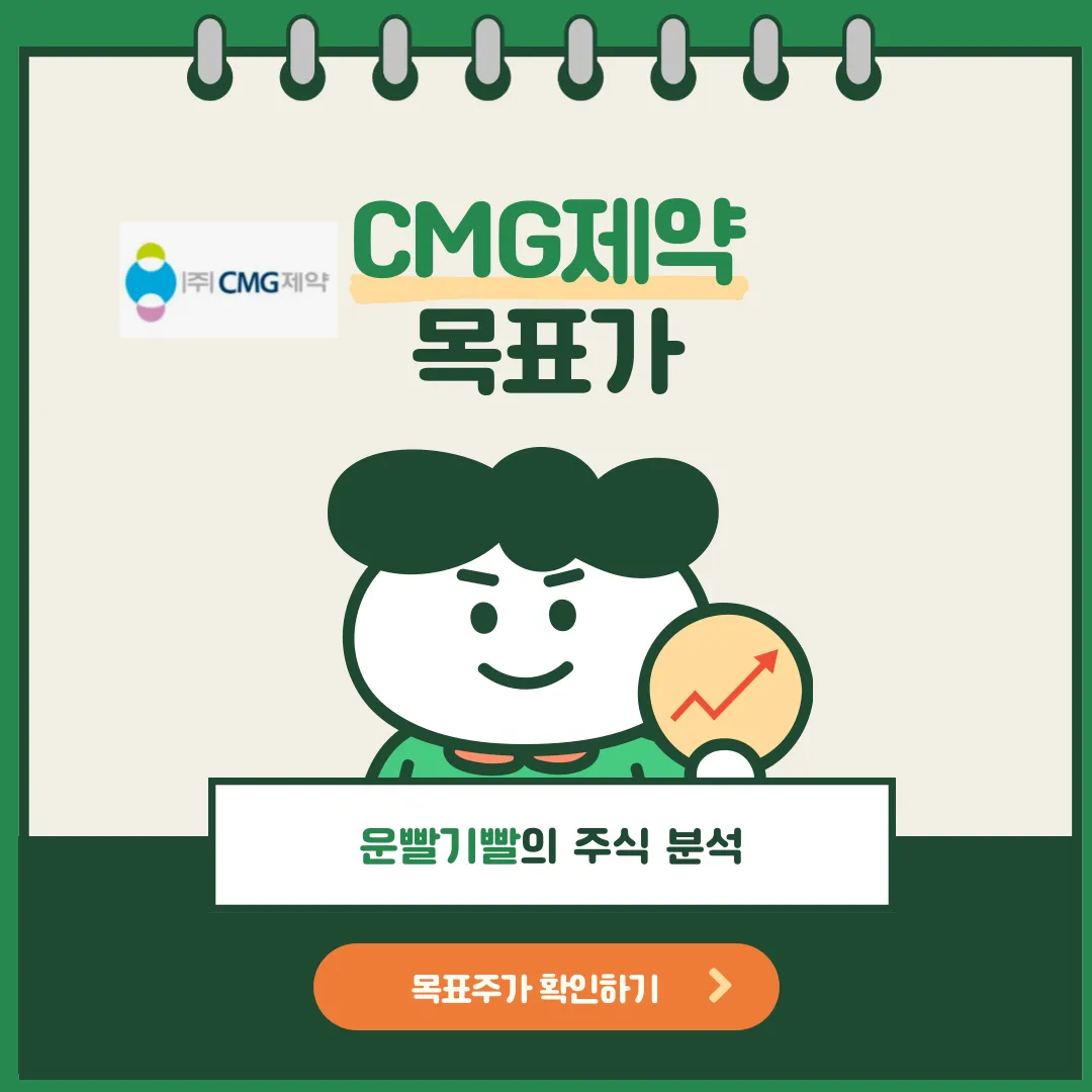 CMG제약 목표가