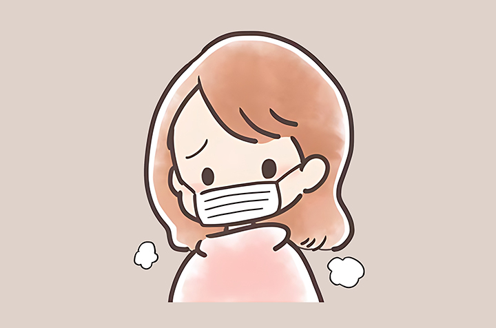 겨울철-마스크를-착용한-여성