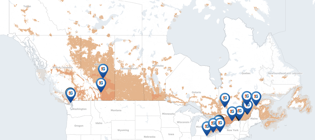 캐나다 통신요금제 및 커버리지