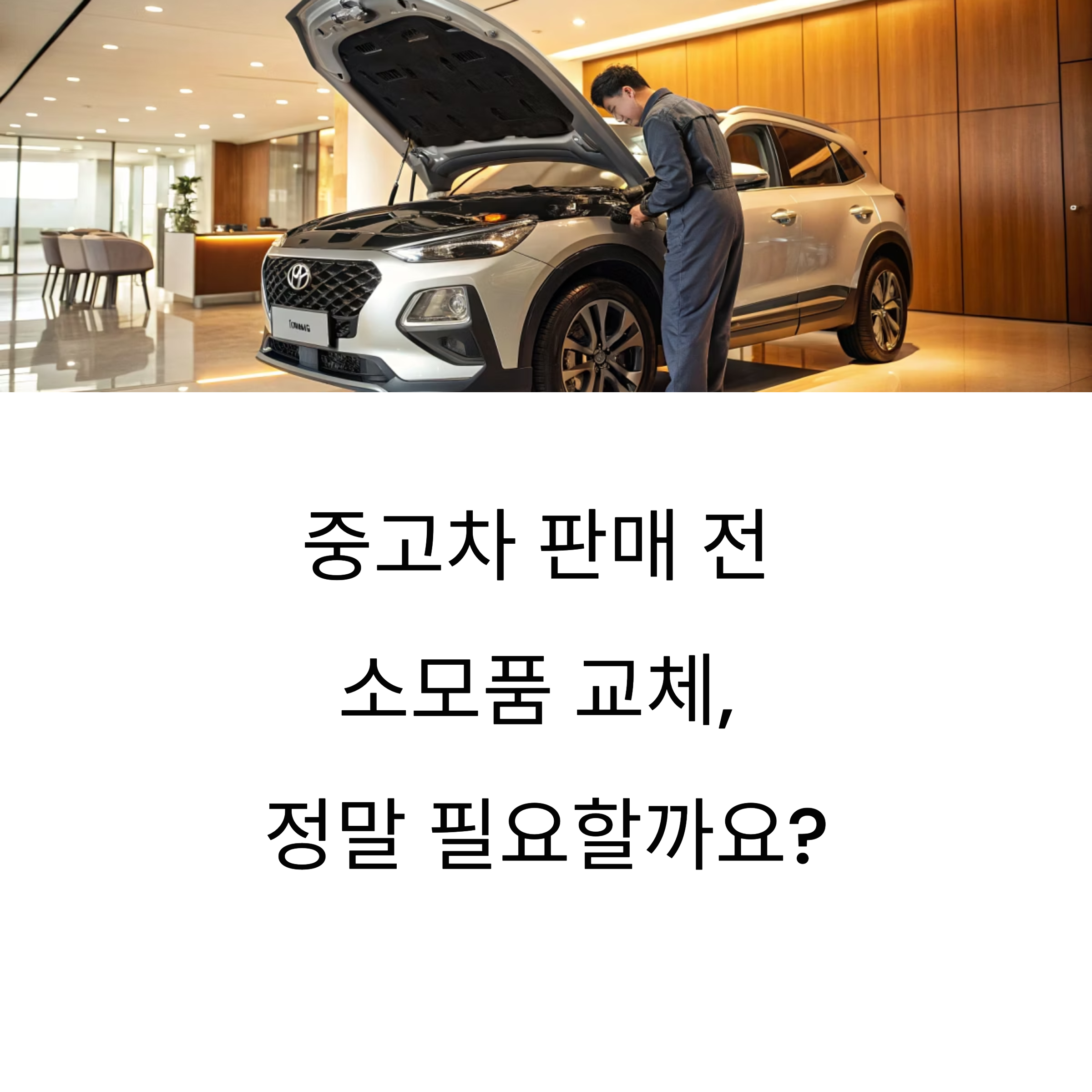중고차 판매 직전 수리하면 더 받을까?