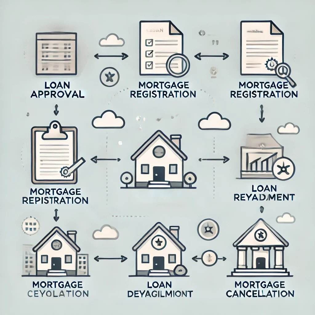 근저당권 설정부터 말소까지 흐름을 시각적으로 정리한 이미지