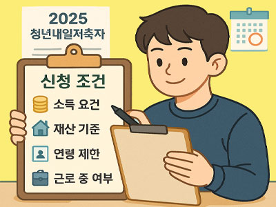 청년내일저축계좌 신청 조건