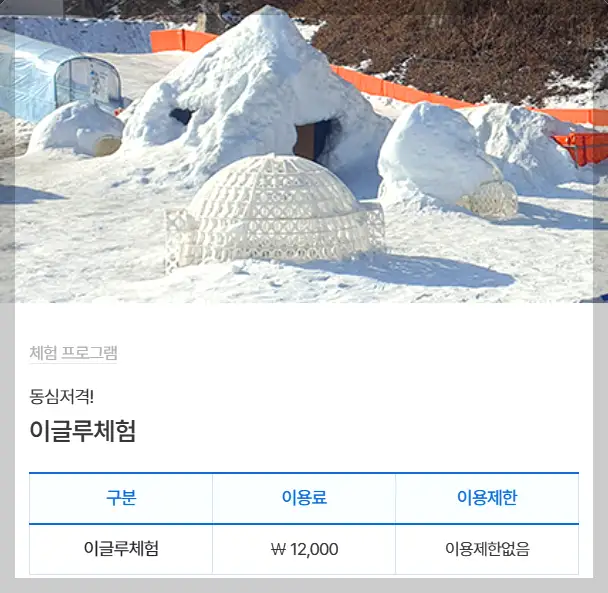 출처 : 포천 백운계곡 동장군축제