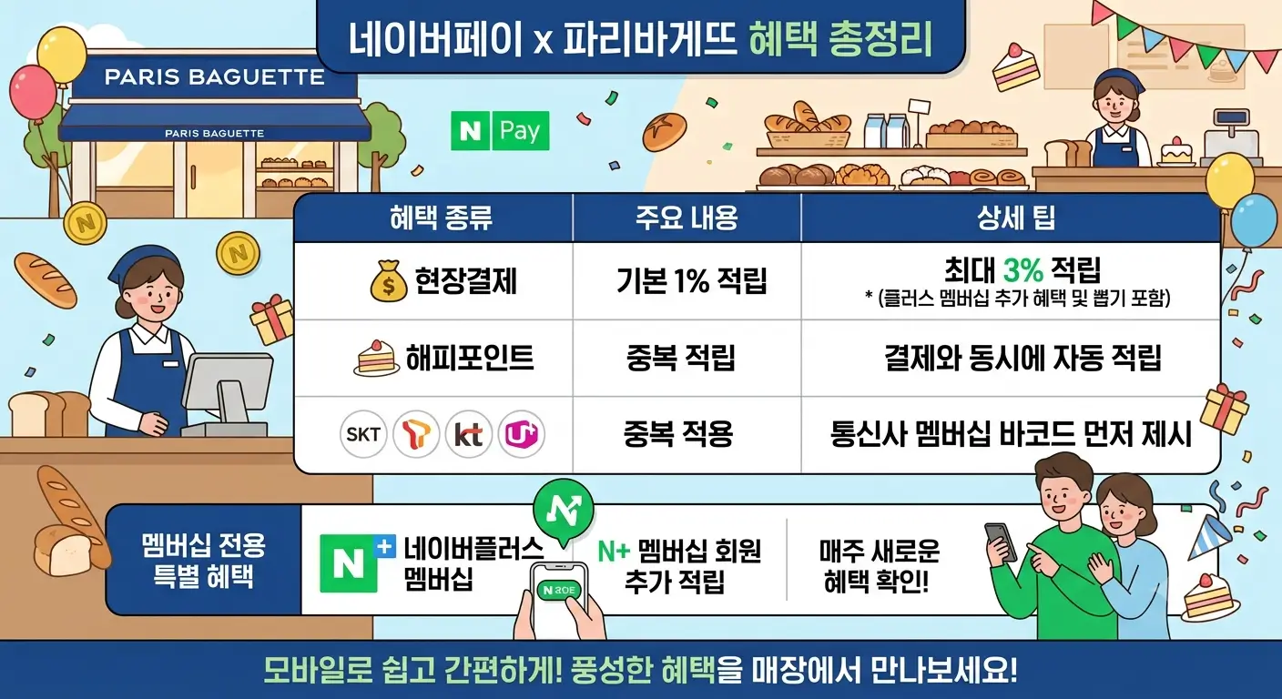 네이버페이 X 파리바게뜨 혜택 요약