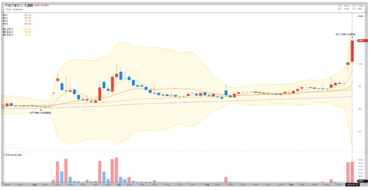 2025년 티웨이홀딩스주가