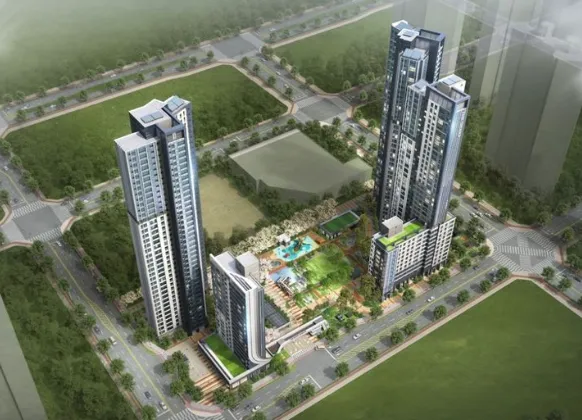 더샵 송도센터니얼 항공 사진