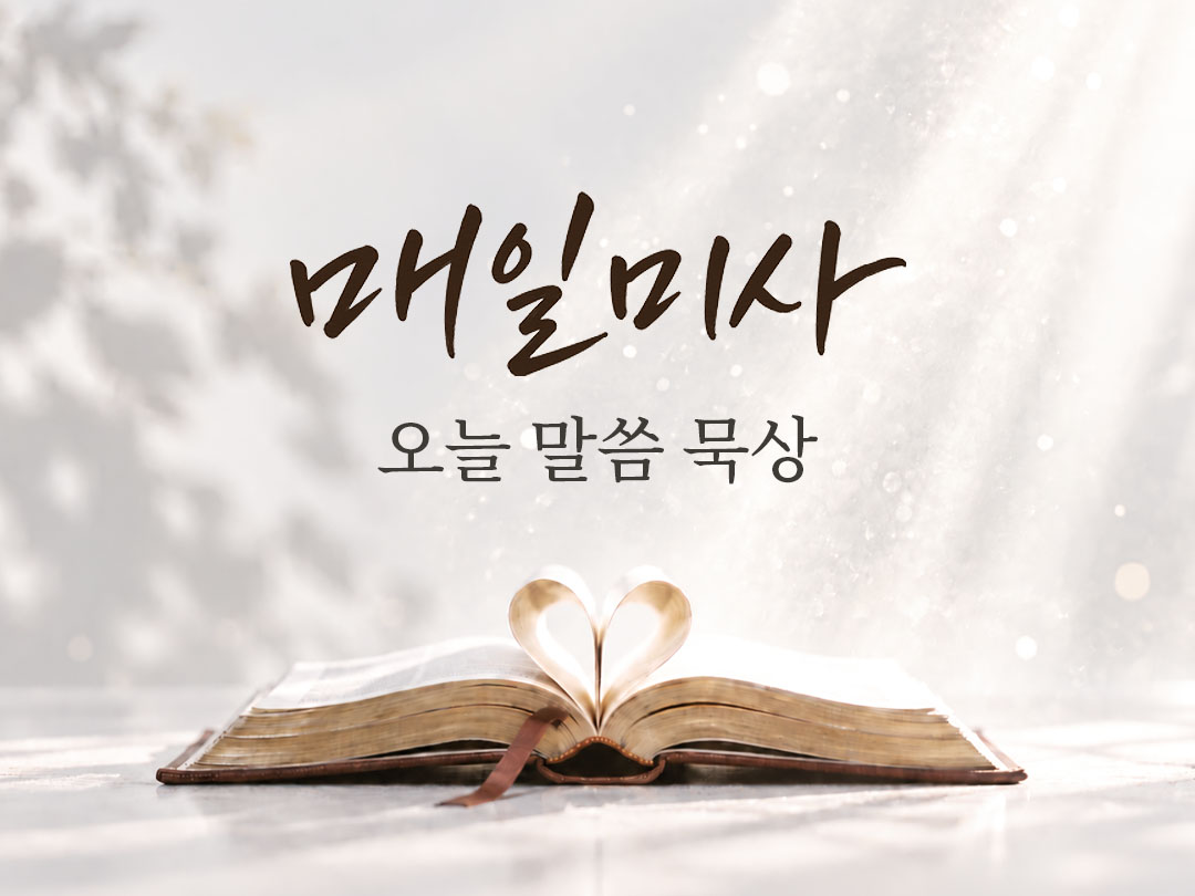 2026년 9월 20일 매일미사 오늘의 복음과 말씀 묵상