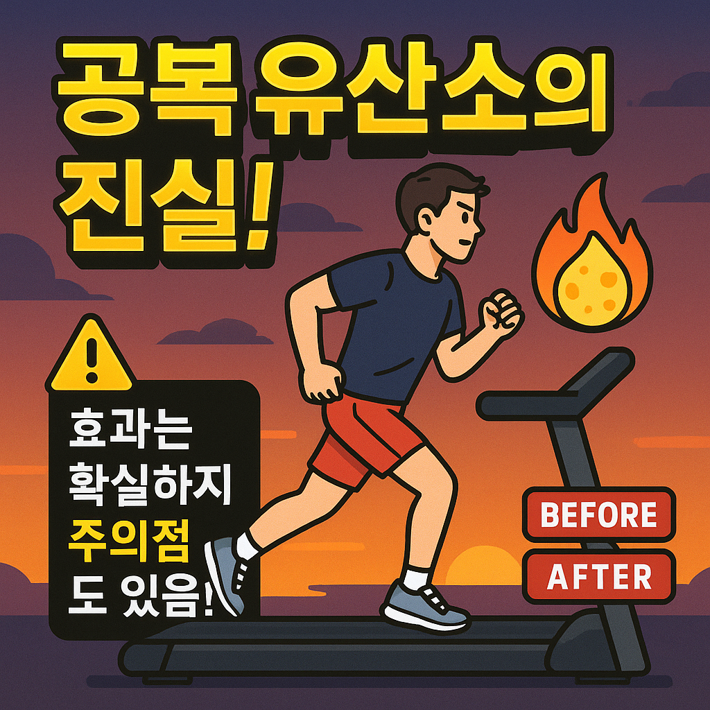 공복 유산소 운동 효과 및 주의사항