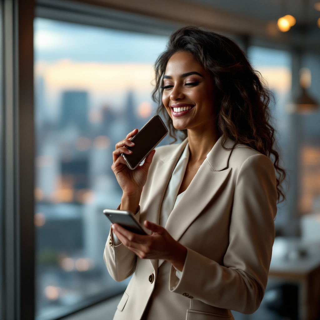 2025년 금융 상품 비교하며 투자 결정하는 직장인 여성