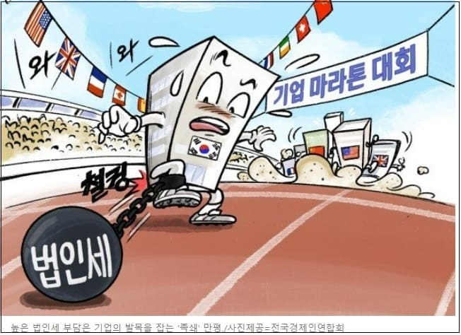 "경제 ‘일석삼조...법인세 감세해야" 전경련