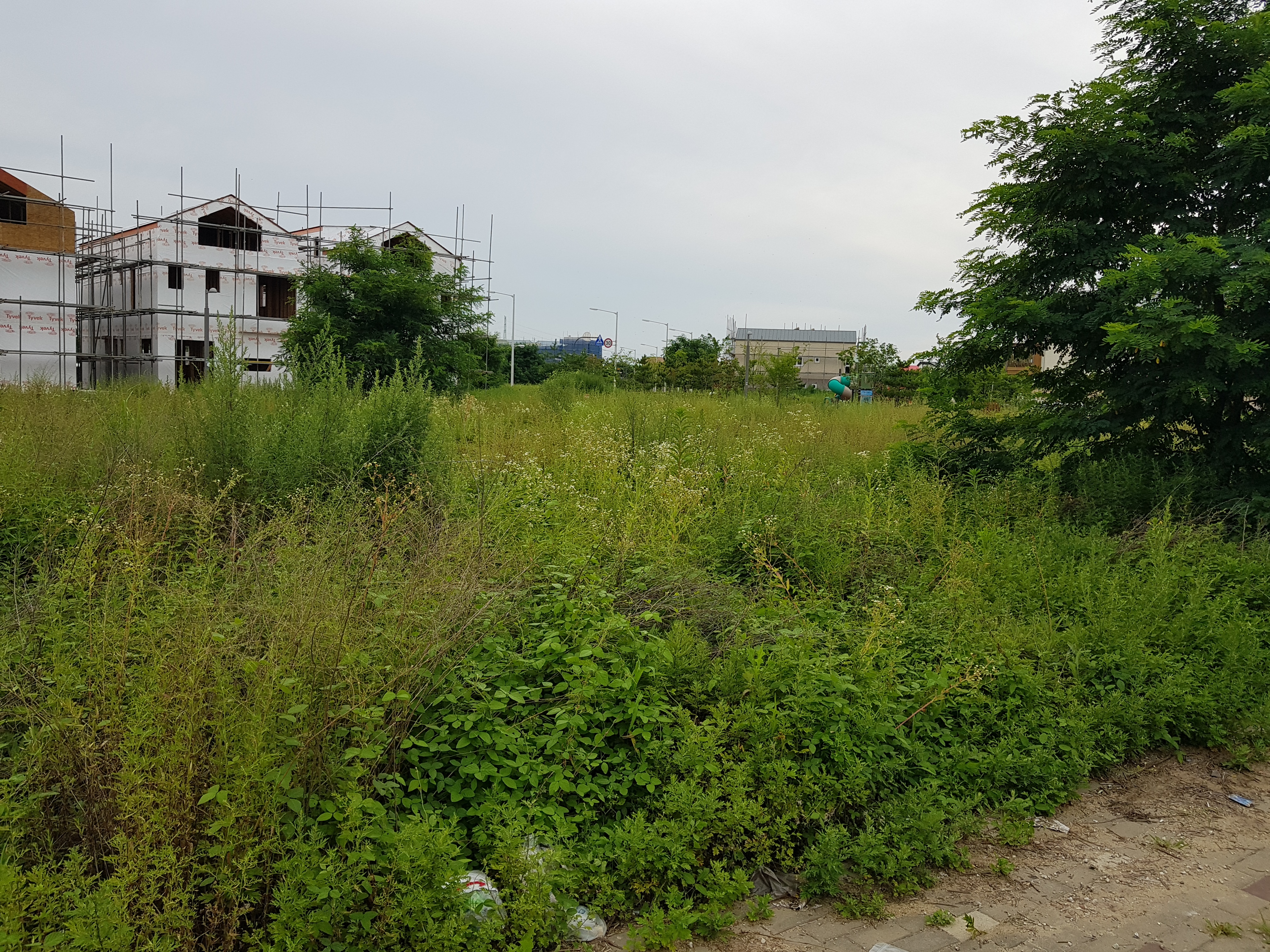 타운하우스 공사 중인 현장 사진