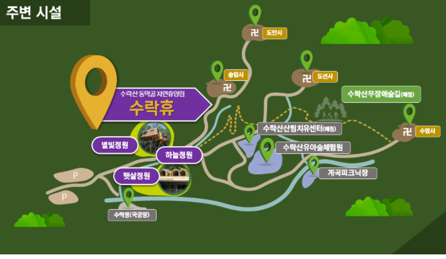 수락휴 주변 볼거리