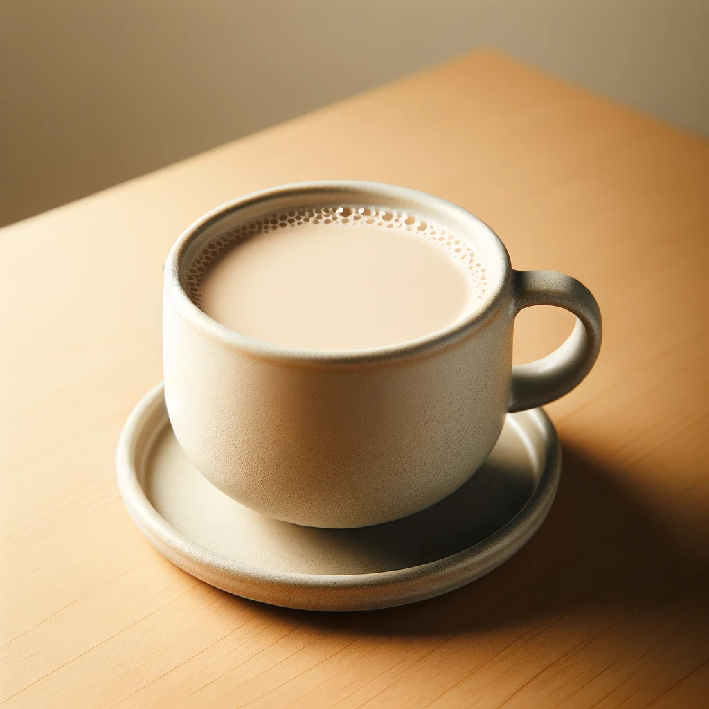 작두콩차 밀크티