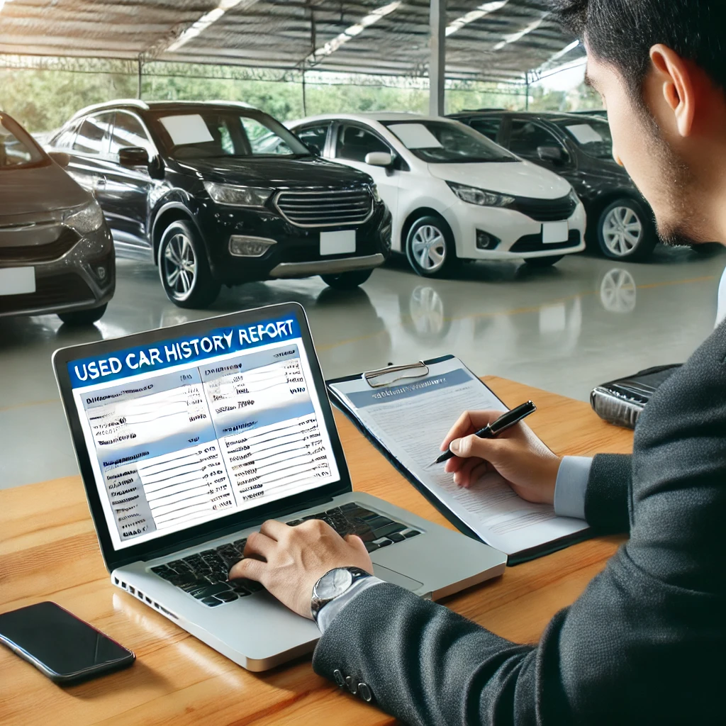 중고차 사고 이력 조회하는 사진