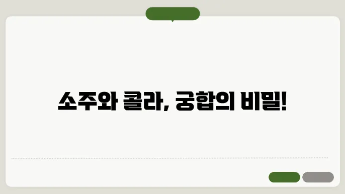 소주 콜라