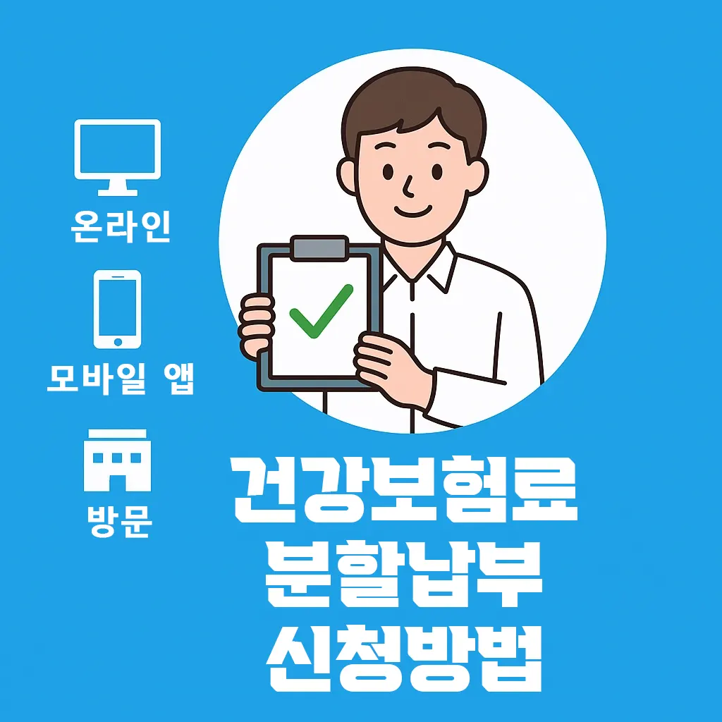건강보험료 분할납부 신청방법 횟수 보험료