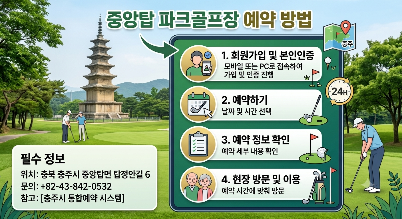 중앙탑 파크골프장 예약
