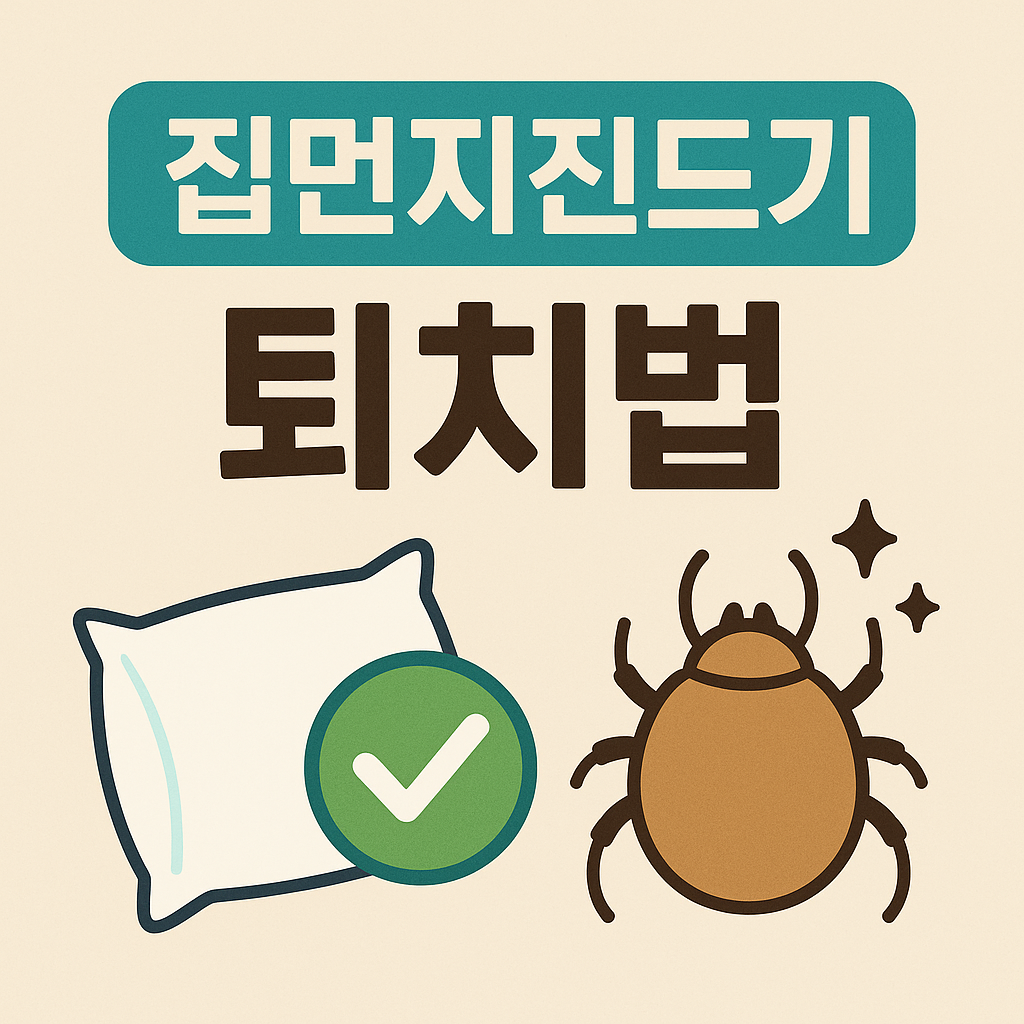집먼지 진드기 퇴치법을 알려주는 이미지