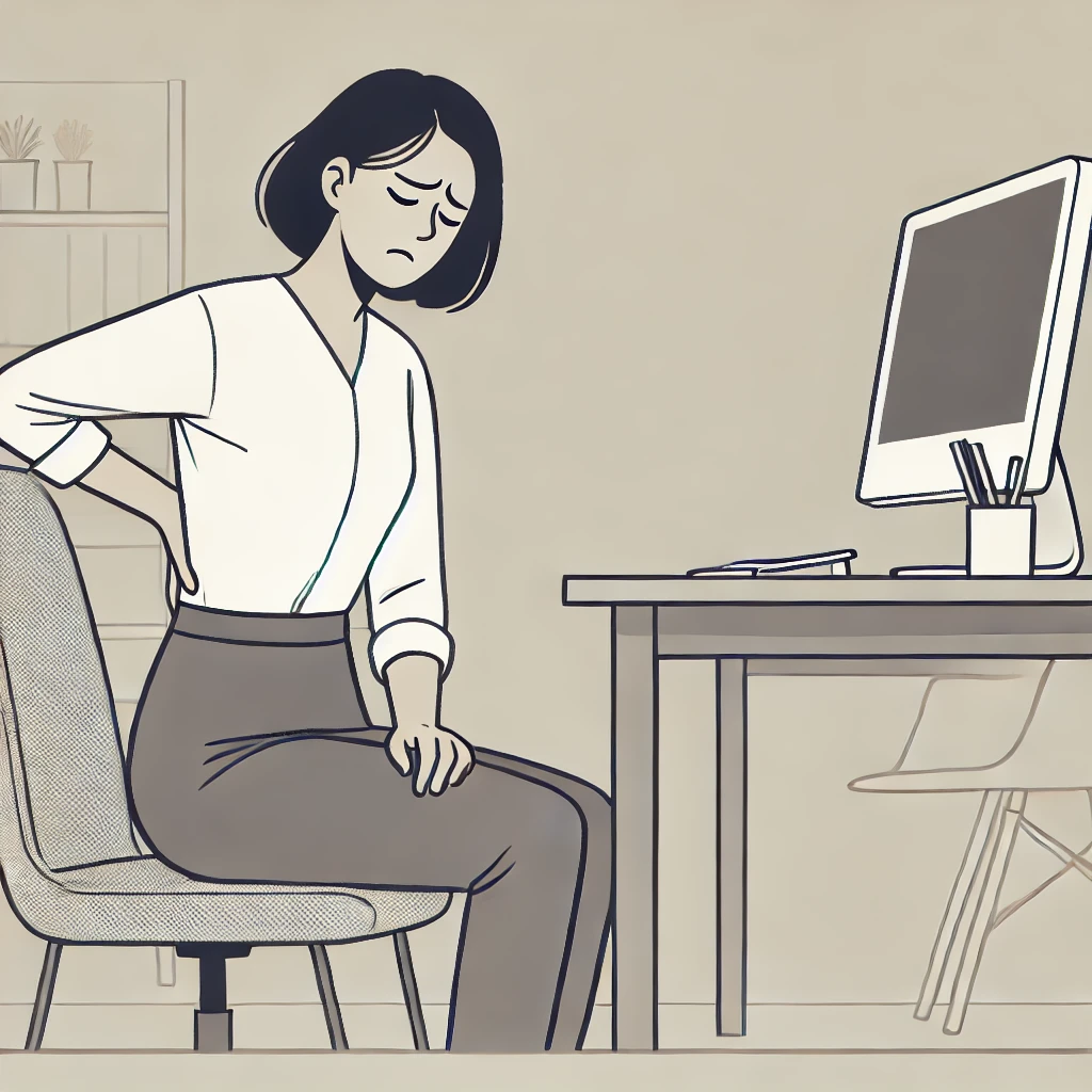 사무직과 허리디스크에 관련된 사진