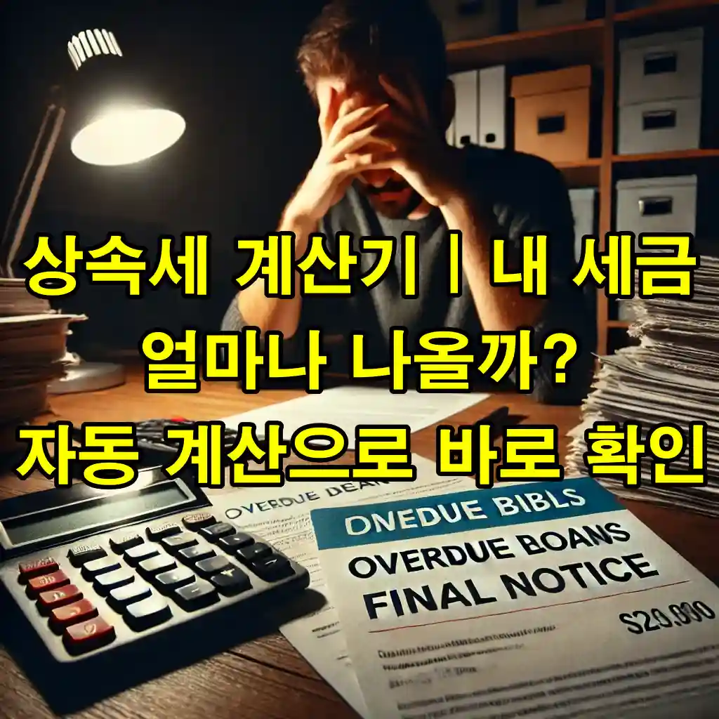 상속세 계산기 ❘ 내 세금 얼마나 나올까? 자동 계산으로 바로 확인하는 방법