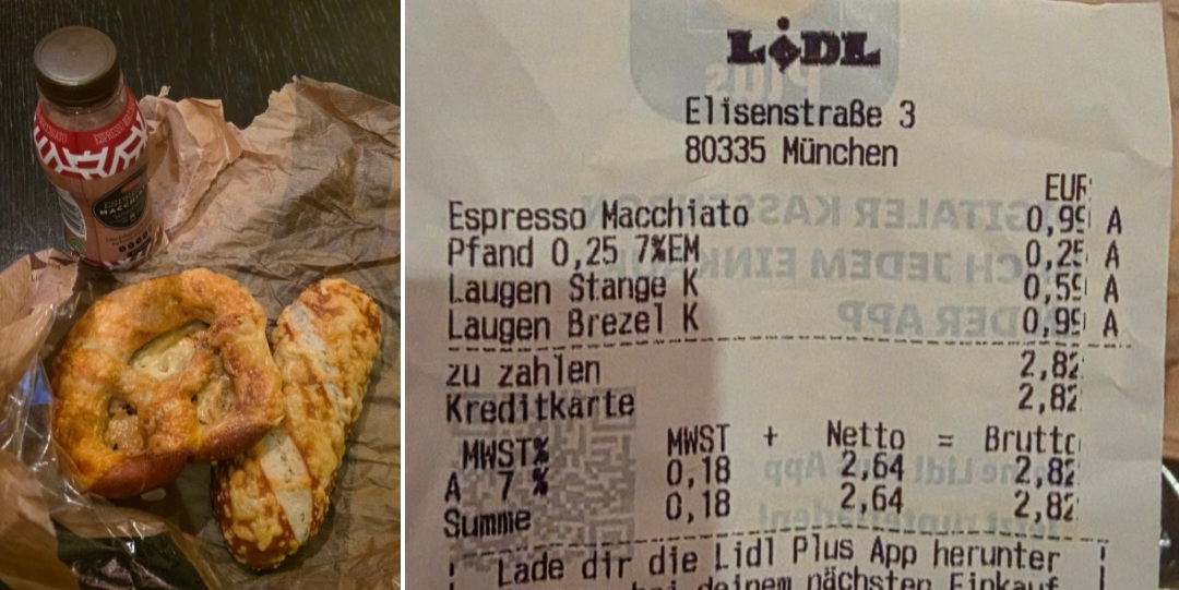 독일 뮌헨 여행 호텔 조식 대신 마트 정복: 리들(Lidl)