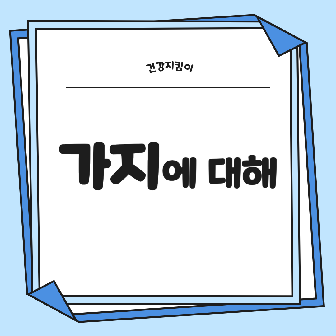가지 효능 놀라운 9가지 부작용 고르는법 칼로리