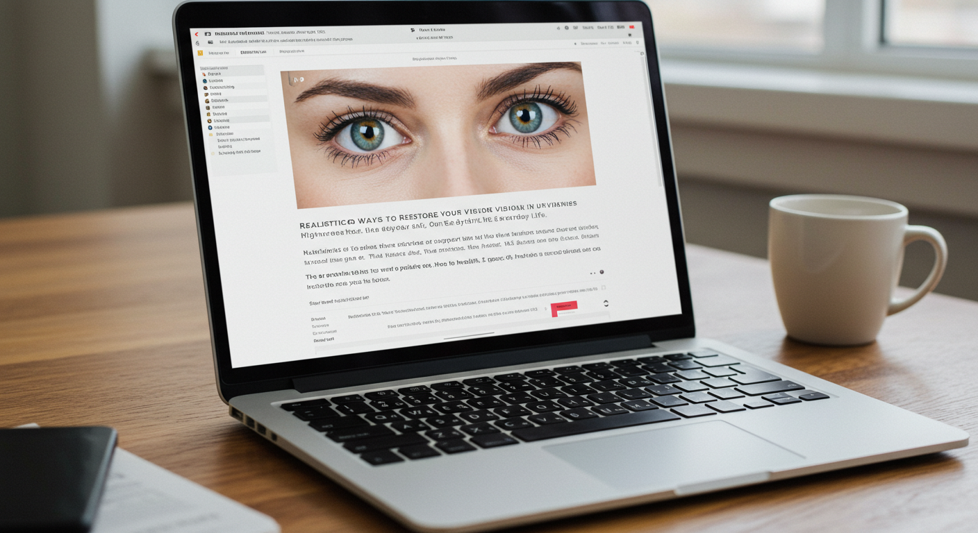 블루라이트 차단과 주변 환경 개선이 필수