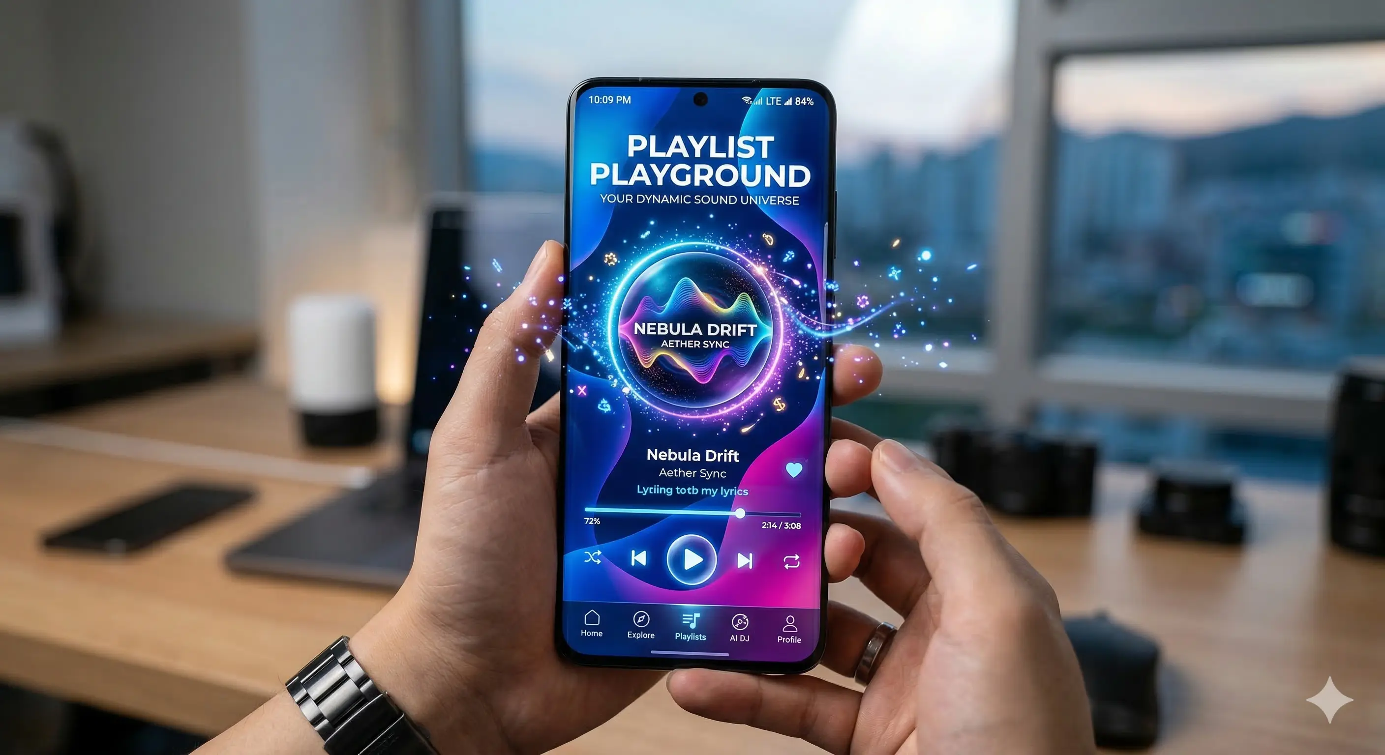 iOS 26.4의 AI 재생목록 생성 기능 인터페이스 시각화